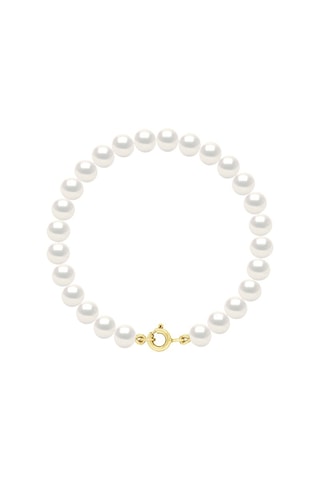 Bracelet  Or jaune et perles de culture