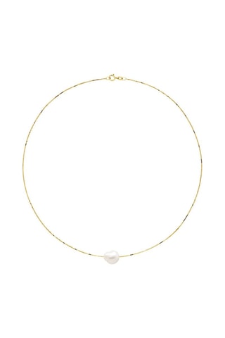 Collier Or jaune et perle de culture d'eau douce