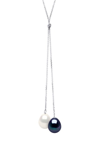 Collier Or blanc et perles de culture d'eau douce