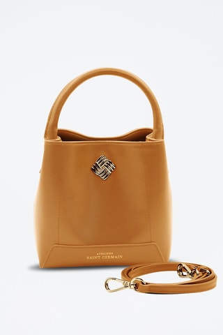 Sac seau en cuir vegan Auteuil - Marron