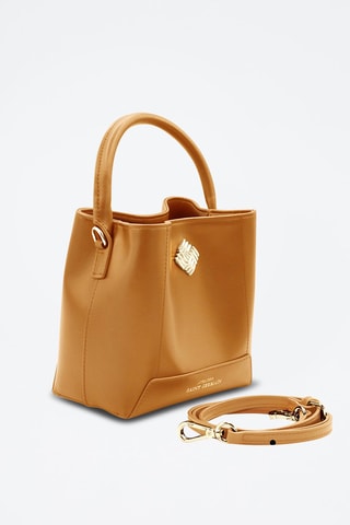 Sac seau en cuir vegan Auteuil - Marron