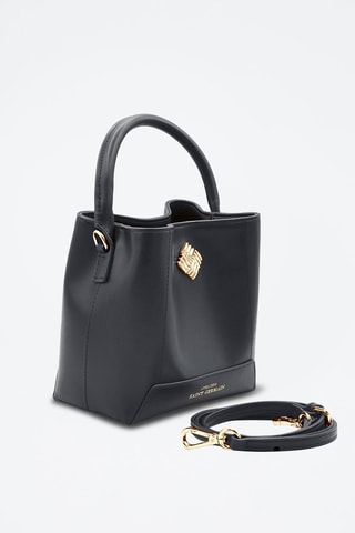 Sac seau en cuir vegan Auteuil - Noir