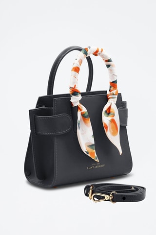 Sac à main en cuir vegan Passy - Noir