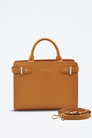 Sac à main en cuir vegan Massy - Marron