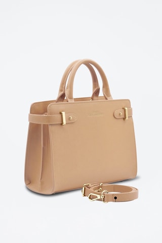 Sac à main en cuir vegan Massy - Beige
