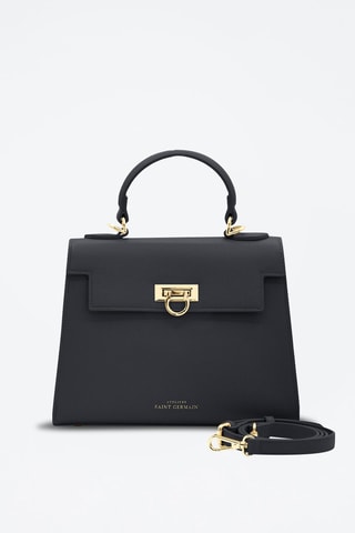 Sac à main en cuir vegan Cannes - Noir