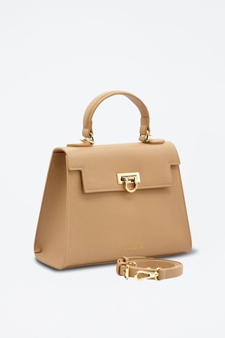 Sac à main en cuir vegan Cannes - Beige