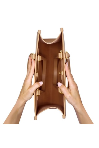 Sac à main en cuir vegan Cabourg - Beige