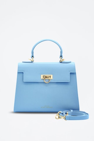 Sac à main en cuir Cannes - Bleu