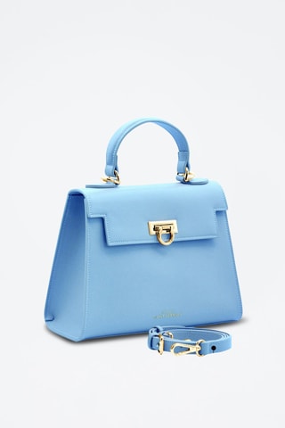 Sac à main en cuir Cannes - Bleu