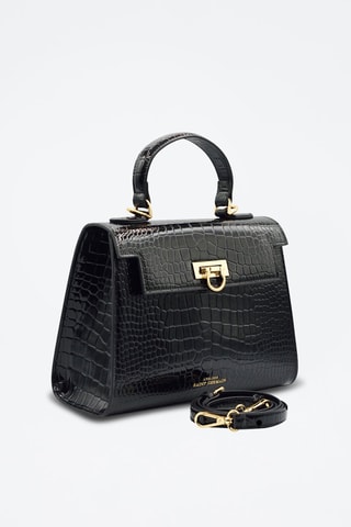 Sac à main en cuir Cannes - Noir