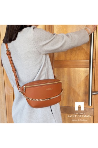 Sac banane en cuir - Marron