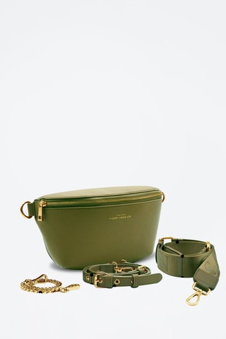 Sac banane en cuir - Vert