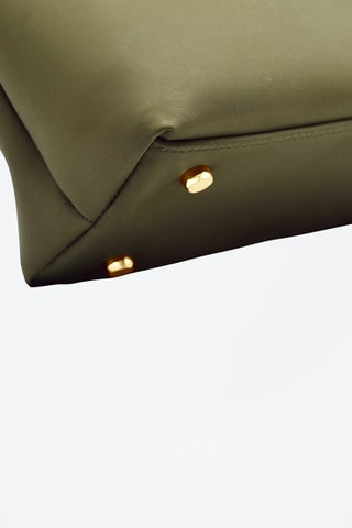 Sac cabas en cuir - Vert