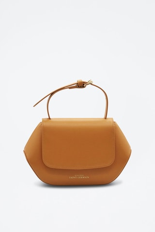 Sac bandoulière en cuir vegan Saint-Germain - Marron