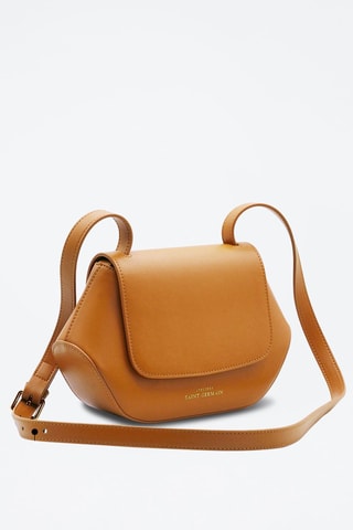 Sac bandoulière en cuir vegan Saint-Germain - Marron