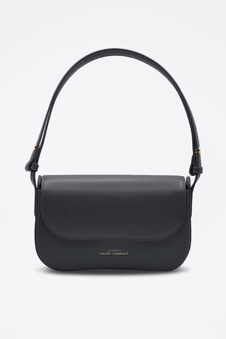 Sac porté épaule en cuir vegan Monceau - Noir