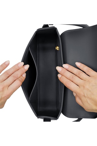 Sac porté épaule en cuir vegan Monceau - Noir
