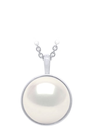 Collier Or blanc et perle de culture d'eau douce