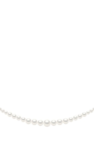 Collier Or blanc et perles de culture d'eau douce