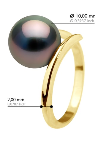 Bague Or jaune et perle de culture d'eau douce