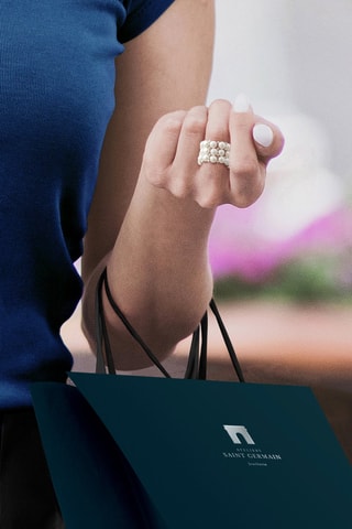Bague  Perles de culture d'eau douce