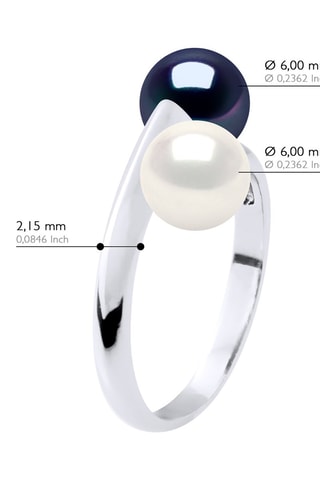 Bague Argent et perles de culture d'eau douce