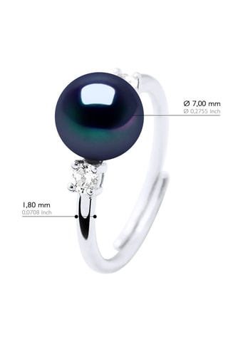 Bague Argent et perle de culture d'eau douce