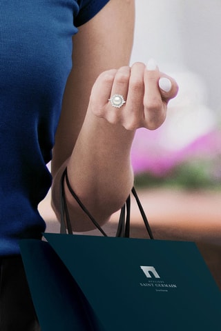 Bague Argent et perle de culture d'eau douce