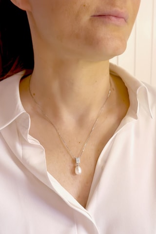 Collier - Argent et perle de culture