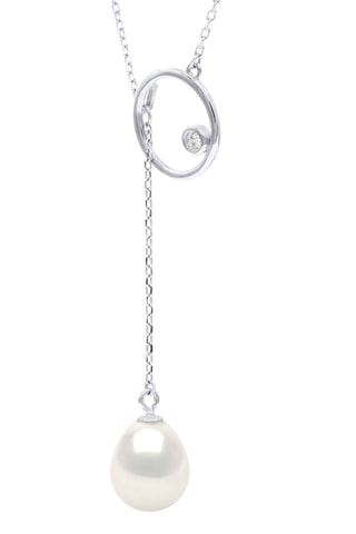 Collier - Argent plaqué et perle de culture