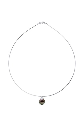 Collier Argent et perle de culture de Tahiti