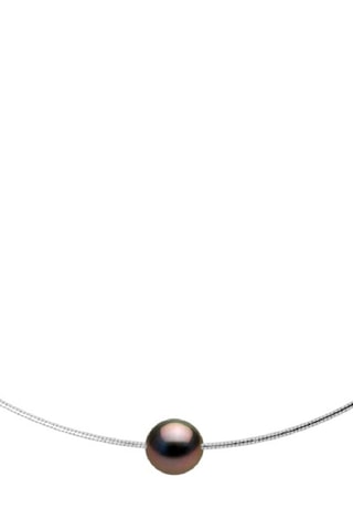 Collier - Argent et perle de culture de Tahiti
