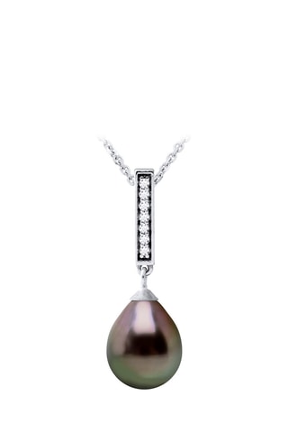 Collier Argent et perle de culture de Tahiti