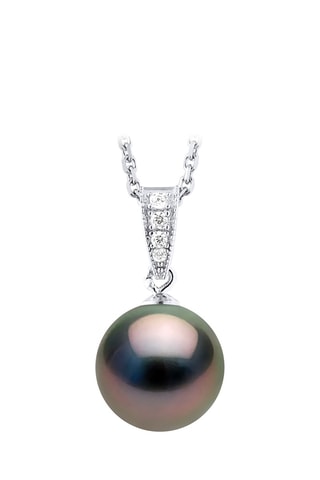 Collier Argent et perle de culture de Tahiti