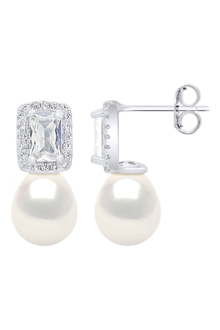 Puces - Argent, zirconiums et perles de culture d'eau douce