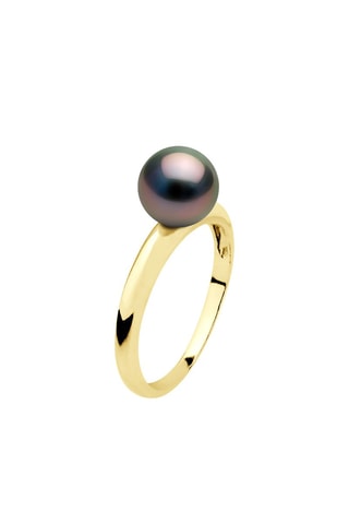 Bague Or jaune et perle de culture d'eau douce