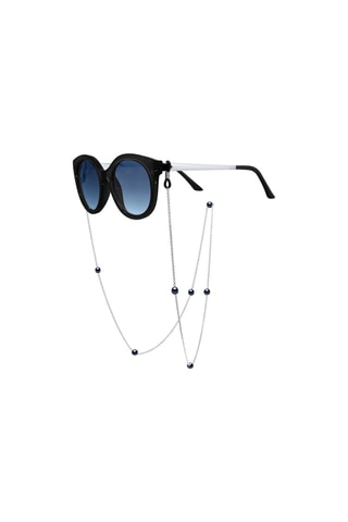 Chaîne pour lunettes - Argent et perles de culture d'eau douce - 70 cm