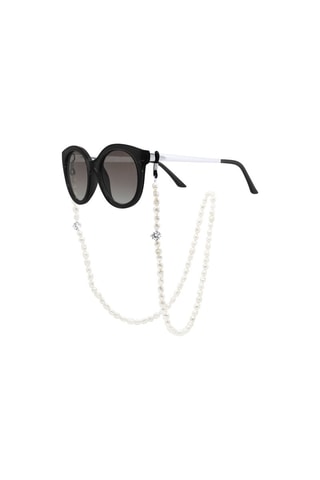Chaîne pour lunettes Argent et perles de culture d'eau douce - 65 cm