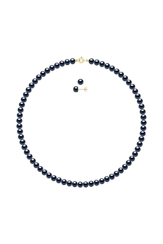 Parure Or jaune et perles de culture