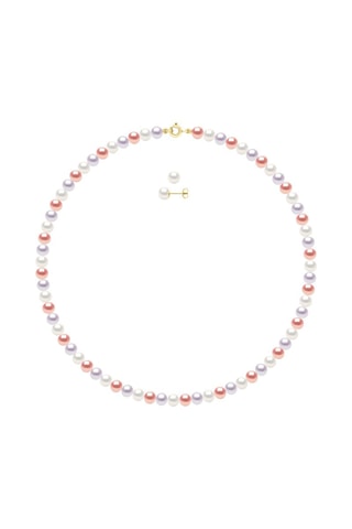 Parure Or jaune et perles de culture