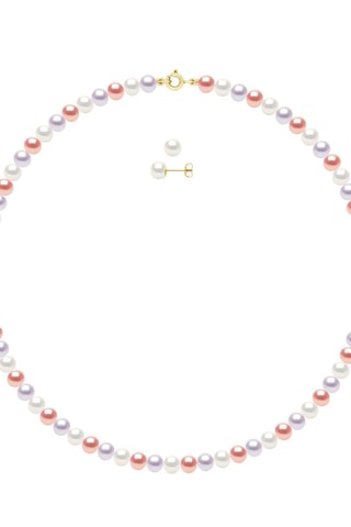 Parure Or jaune et perles de culture