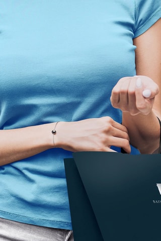 Bracelet Or blanc et perle de culture