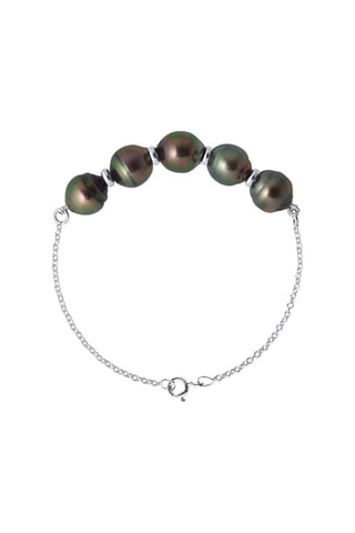 Bracelet Or blanc et perles de culture