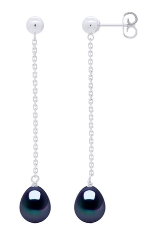 Boucles d'oreilles - Or blanc et perles de culture