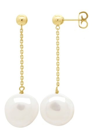 Boucles d'oreilles Or jaune et perles de culture