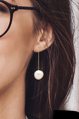 Boucles d'oreilles Or jaune et perles de culture