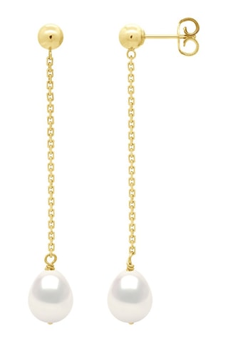 Boucles d'oreilles - Or jaune et perles de culture