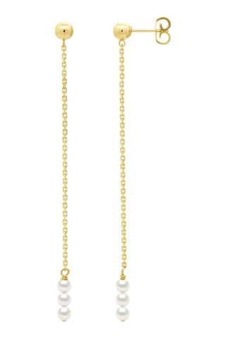 Boucles d'oreilles Or jaune et perles de culture