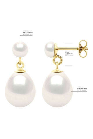 Boucles d'oreilles Or jaune et perles de culture